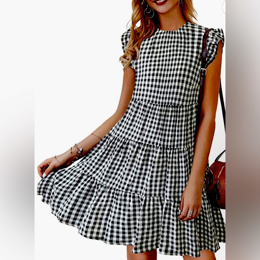 Plaid comfy dress